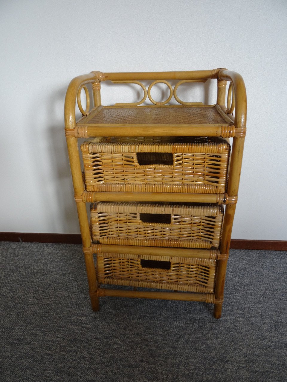 Rotan bamboe ladenkastje