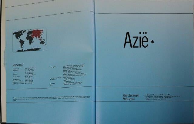 Grote Lekturama Wereldatlas Azië Het Spectrum BV €.10,00 Inhoud: