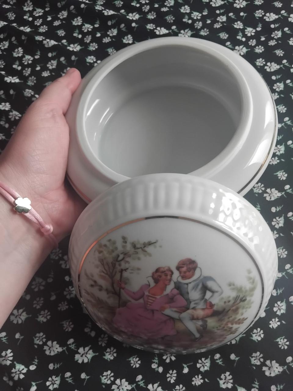 Vintage Dekselpotje Porselein