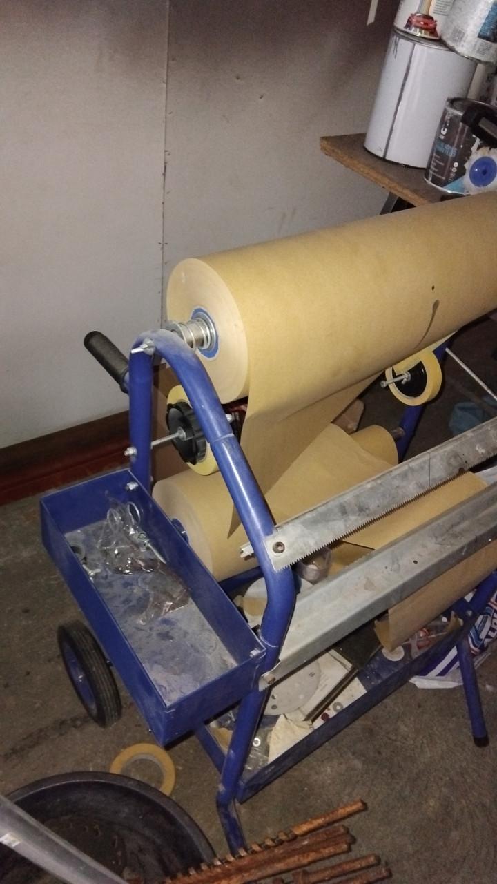 Papier  houder voor afplak papier spuitwerk 3 maten papier