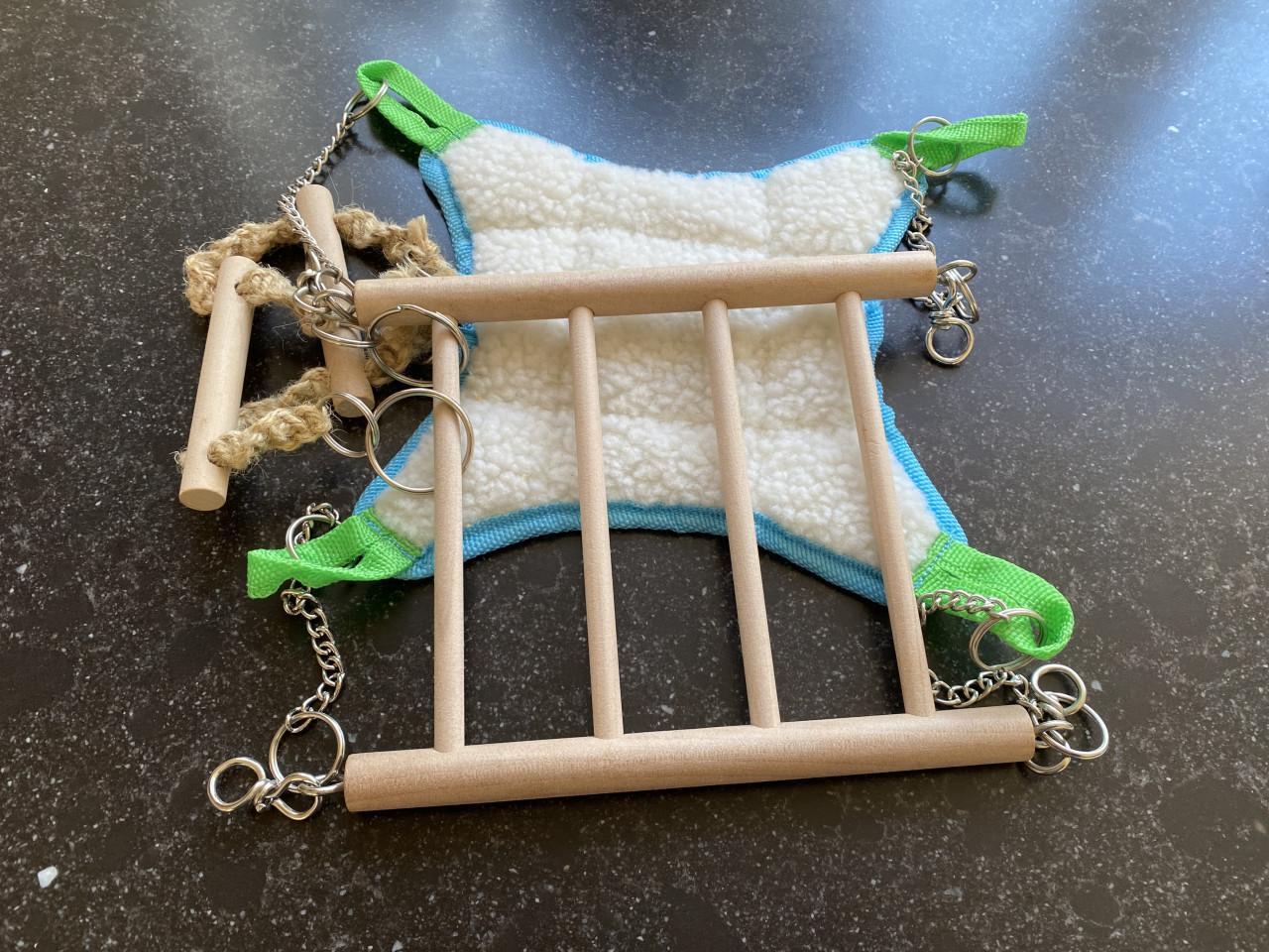 Kooi en accessoires voor kleine knaagdiertjes