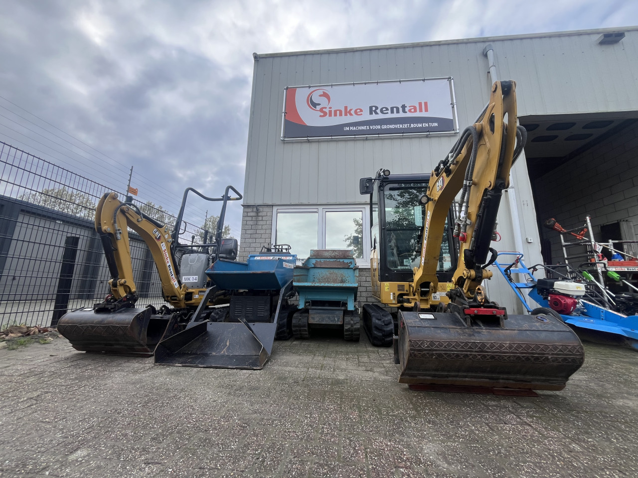 Te huur: Minigraver, graafmachines 0.9T, 2.0T, 2.5T tot 25T