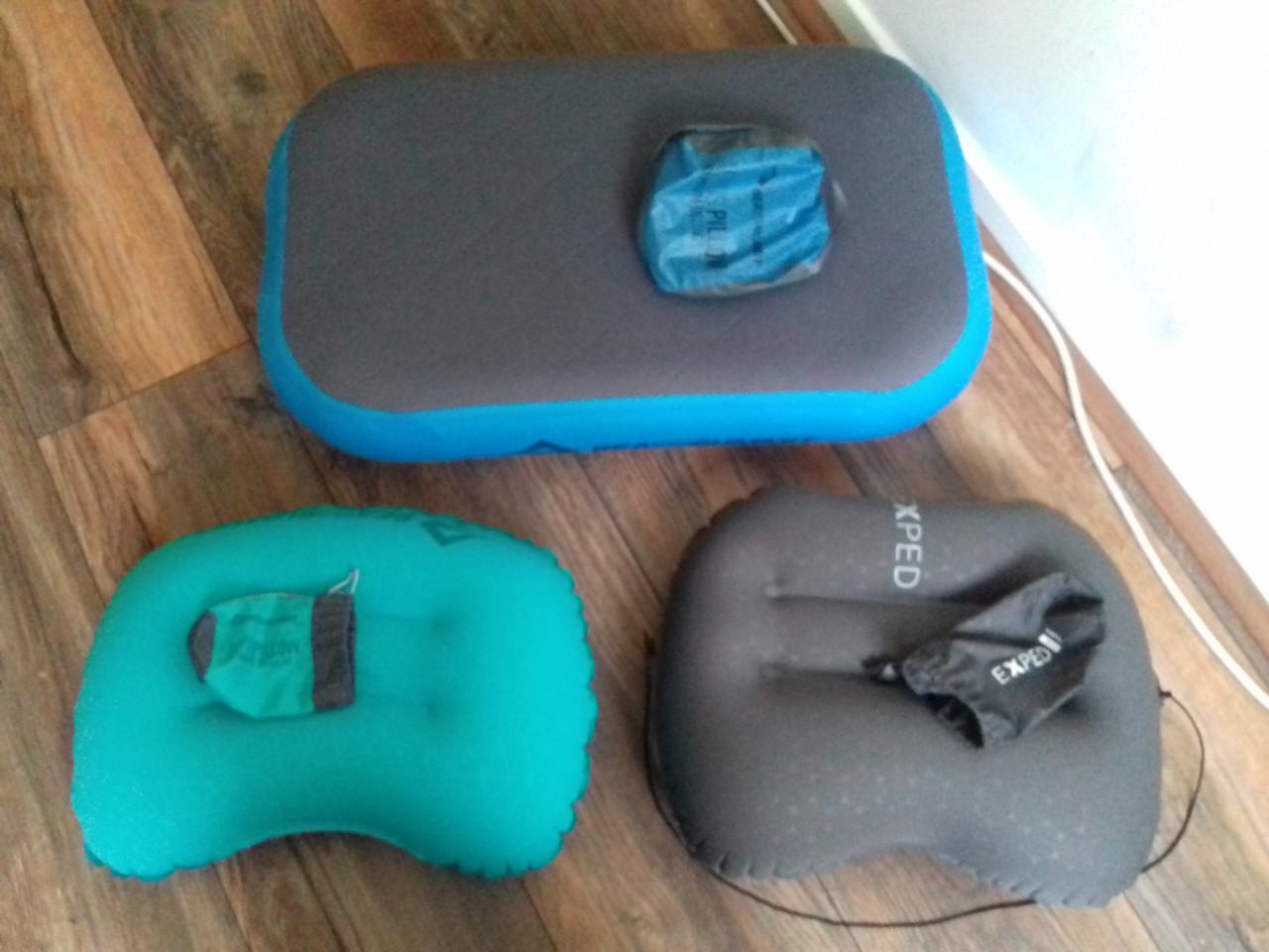 Sea To Summit ultralight, premium deluxe en Exped Ultra pillow