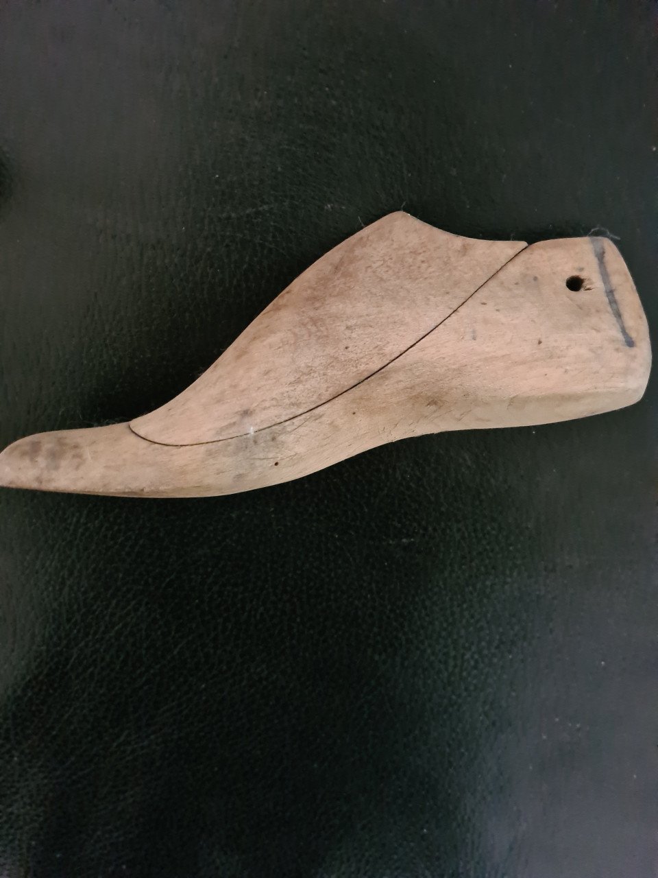 Antiek houten schoen mal / leest