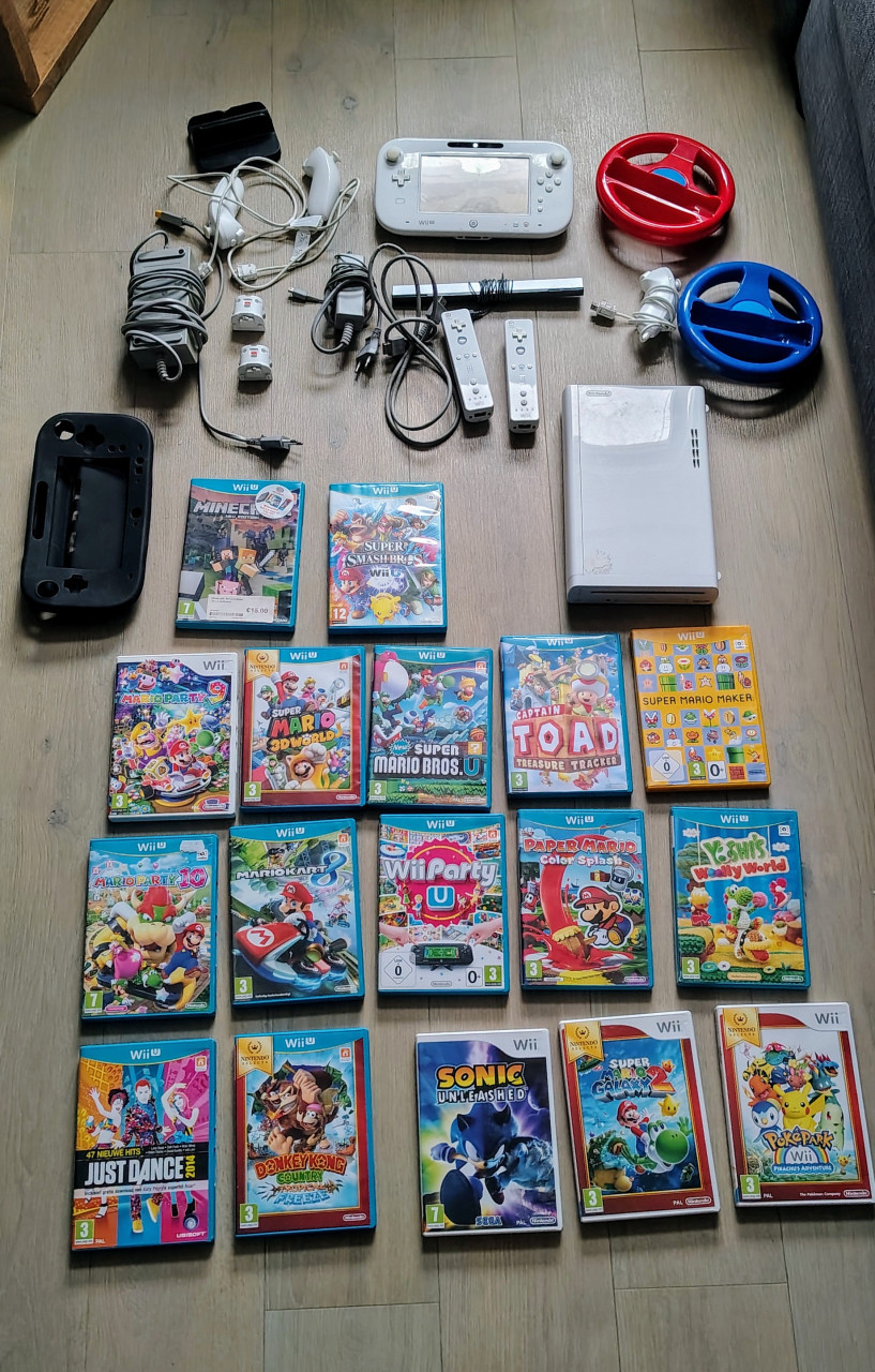 Complete Wii U set + 17 spellen 🙂