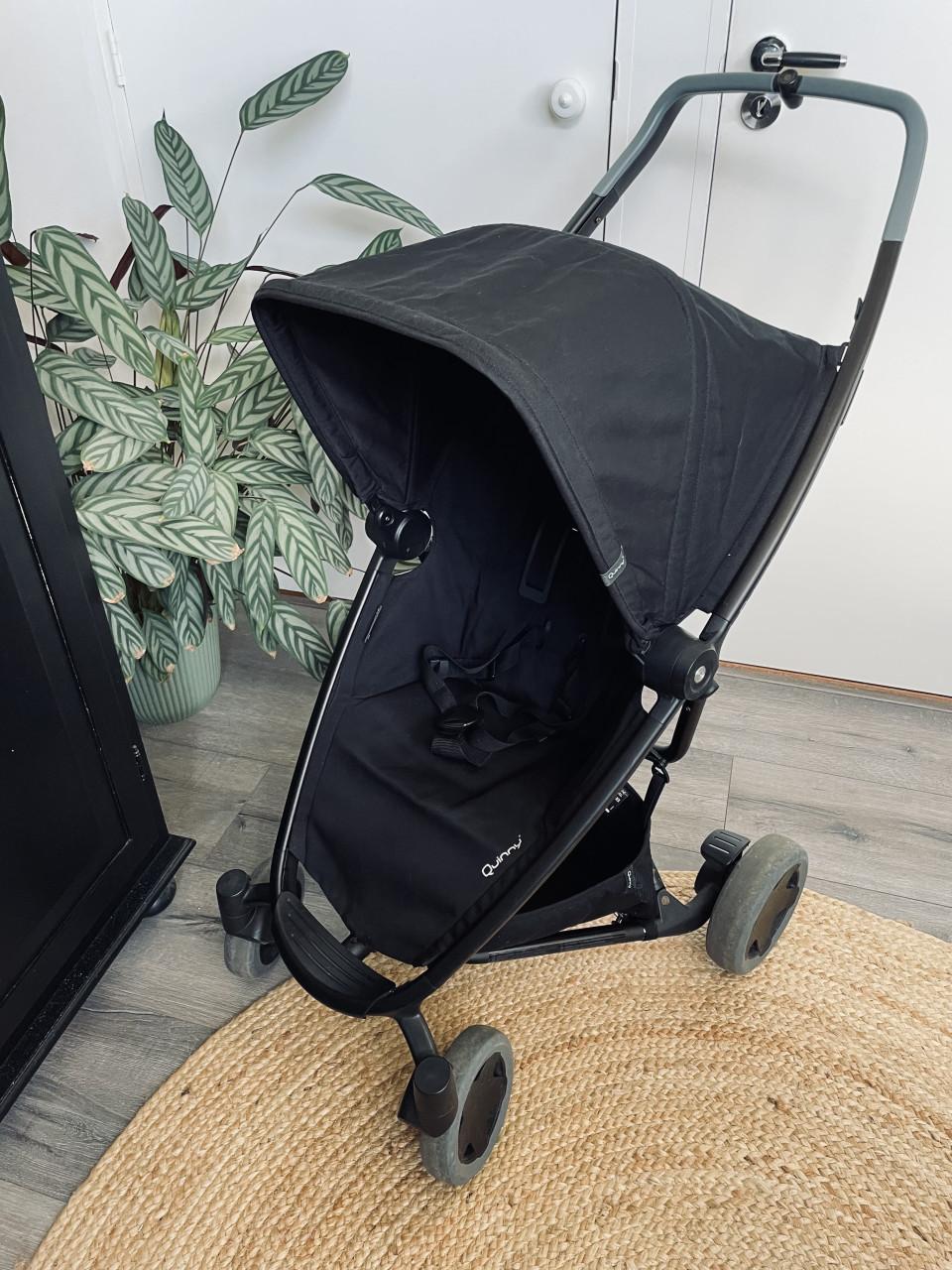 Zwarte Quinny Zapp Xpress plus met vele accessoires