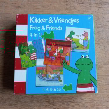 Puzzels kikker en zijn vrienden