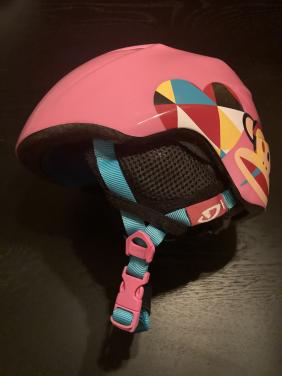 Skihelm GIRO roze maat XS-S