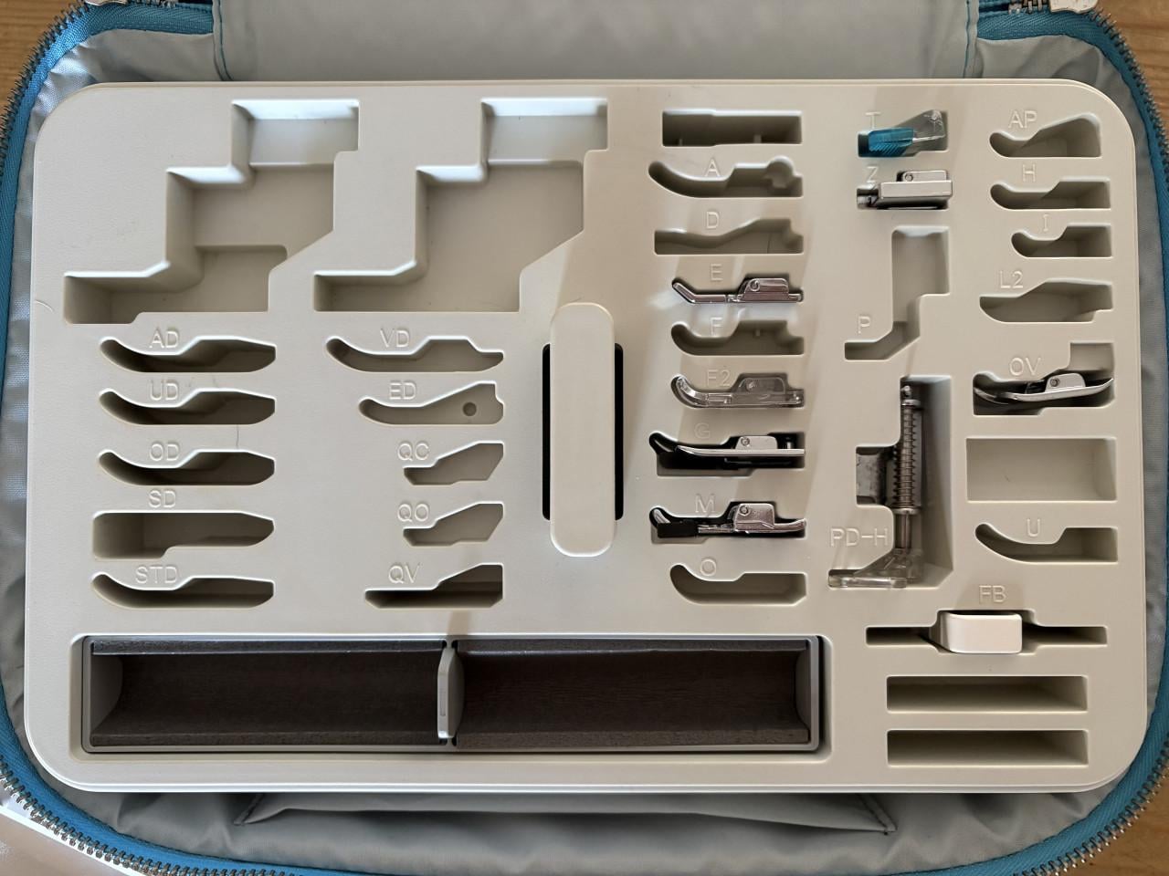 Janome Skyline S5 Naaimachine, complete set (quilten+trolley)
