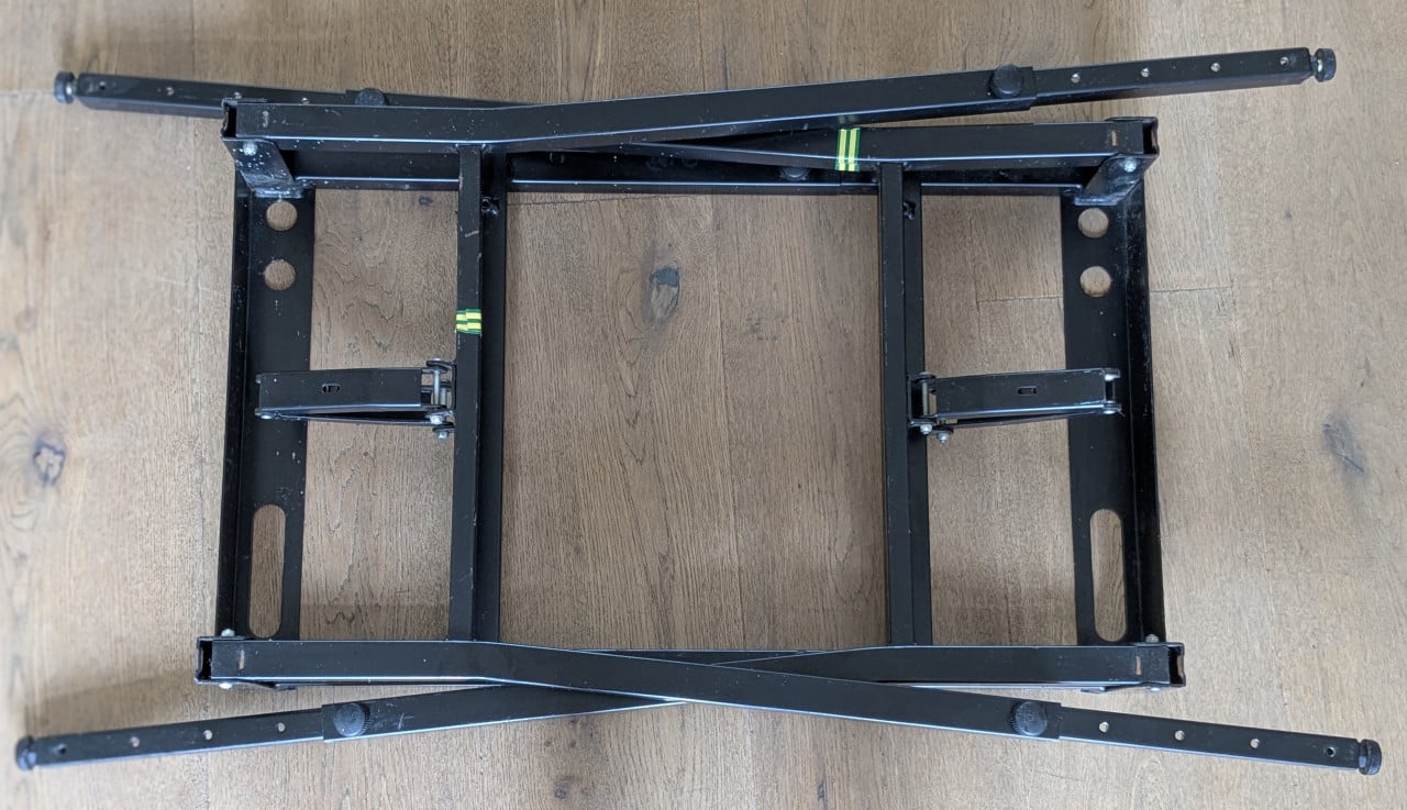 Keyboardrek, verstelbaar in hoogte/breedte (metalen stand)