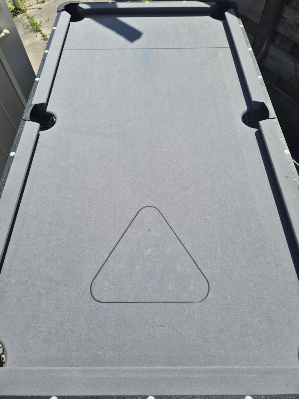 Opklapbare pooltafel BT 500 grijs laken Pongori (Decathlon)