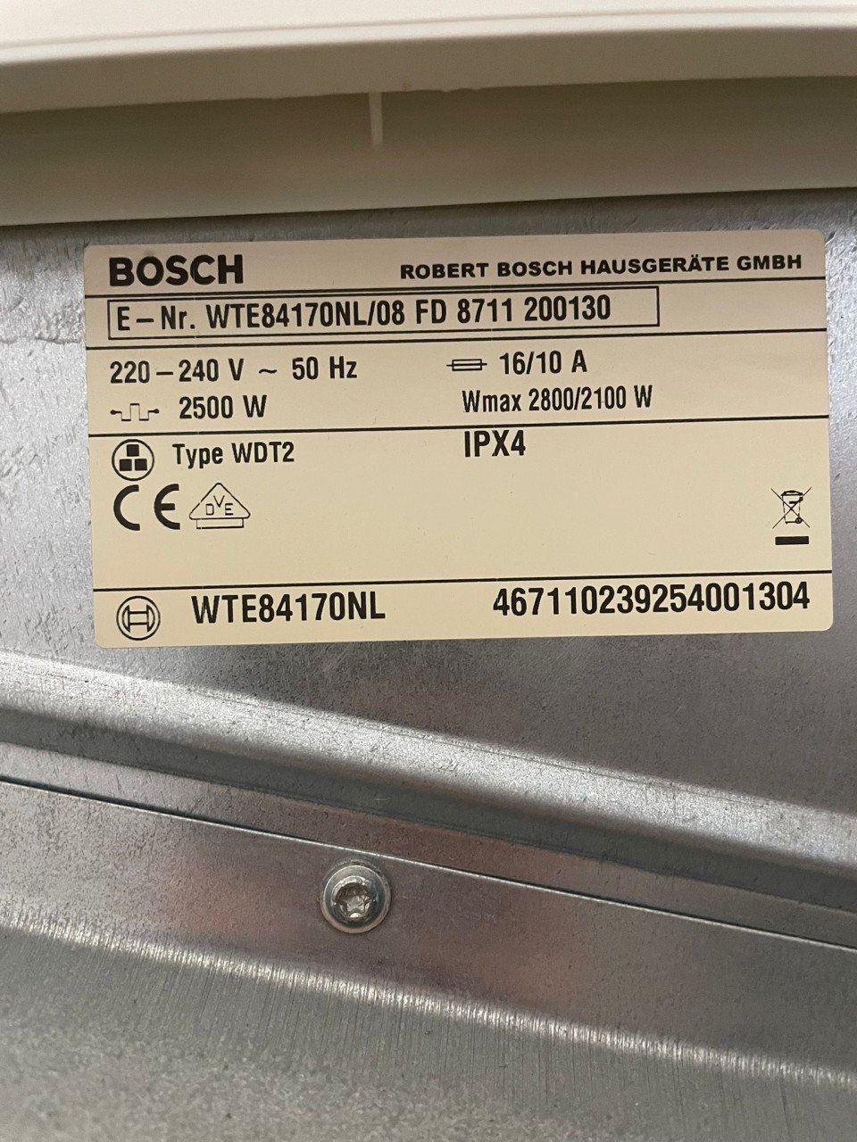 Bosch condensdroger