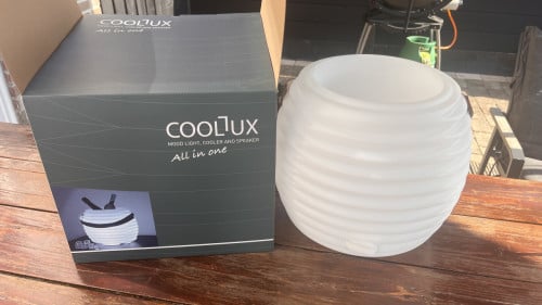 Nieuw Coollux wijnkoeler, verlichting en bluetooth speaker