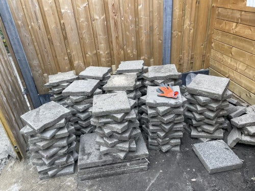 Gratis tuintegels