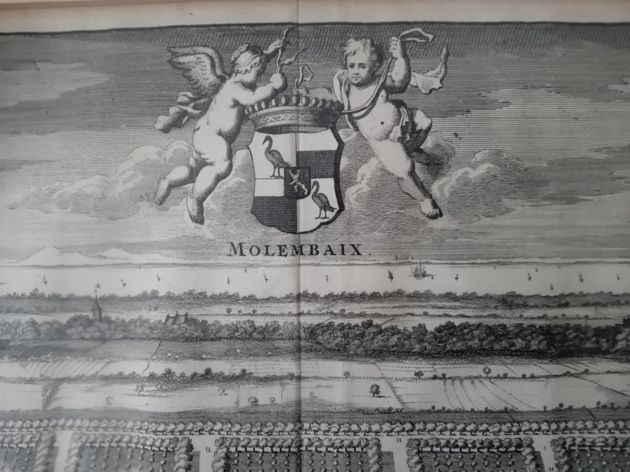 Antieke gravure uit Cronyk van Zeeland