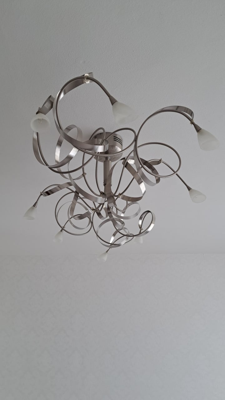 Plafondlamp met krullen