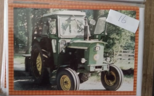 285 ansichtkaarten en dubbele met envelop. Tractor