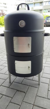 Rookoven 3in1, bbq, thermometer & ventilatiegat, barbecue rookton: ∅ 40 cm.
