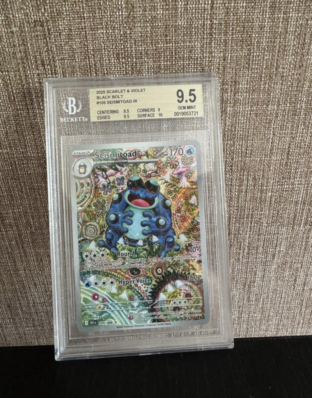 Seismitoad IR 105/066 BGS 9,5 (low pop) Pokemon