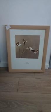 Schilderij  in lijst ,callas bloemen