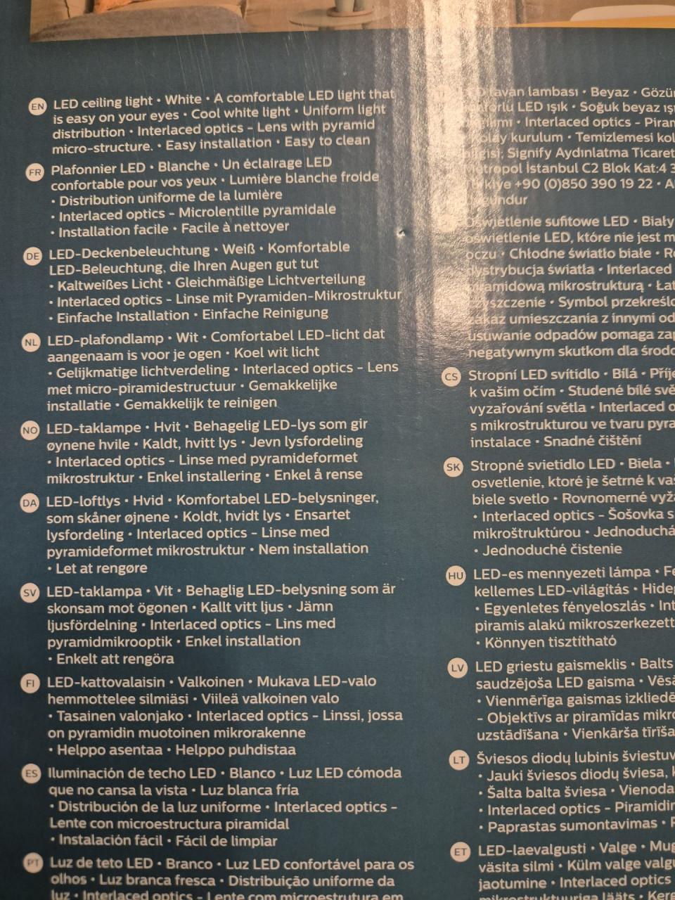 PHILIPS plafondlamp vierkant