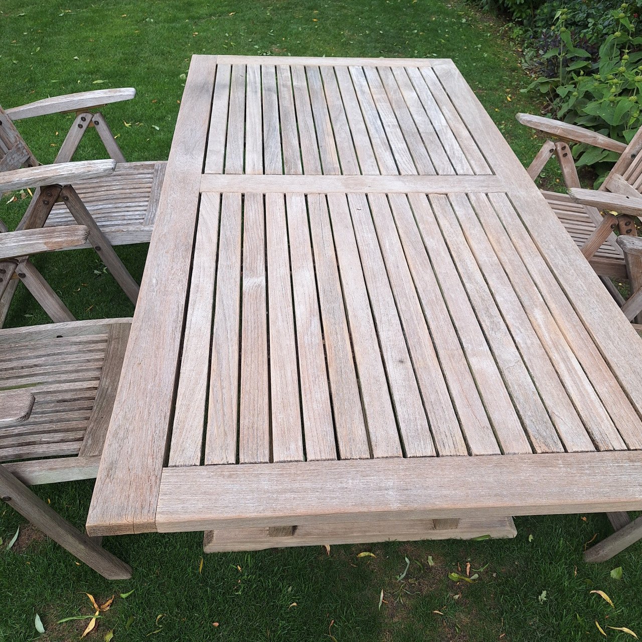 Teak houten tuinset