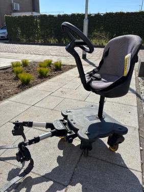 Meerijplank met zitje voor kinderwagen