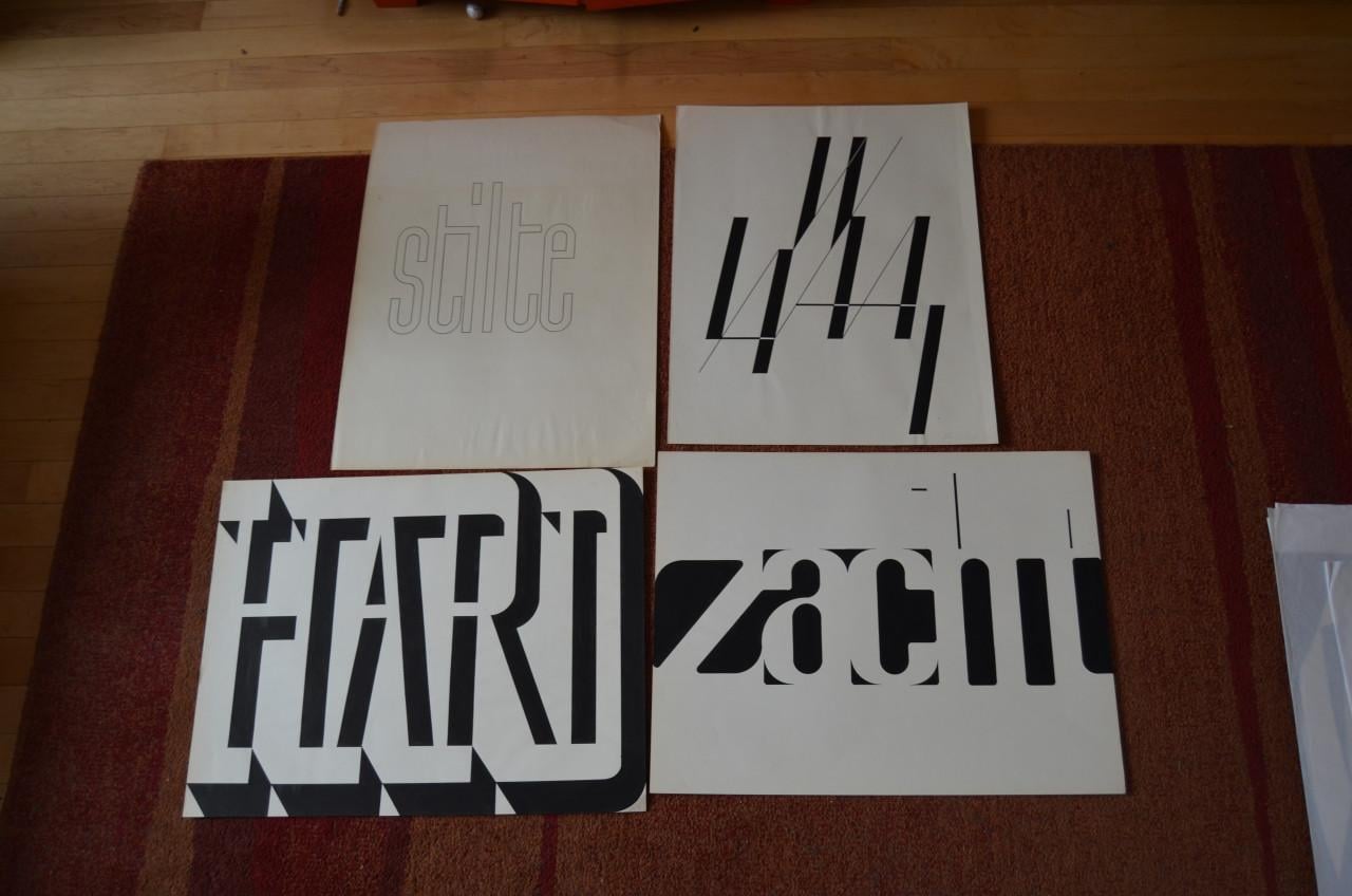 Grafisch werk Gerrit Rietveld Academie jaren '60/'70