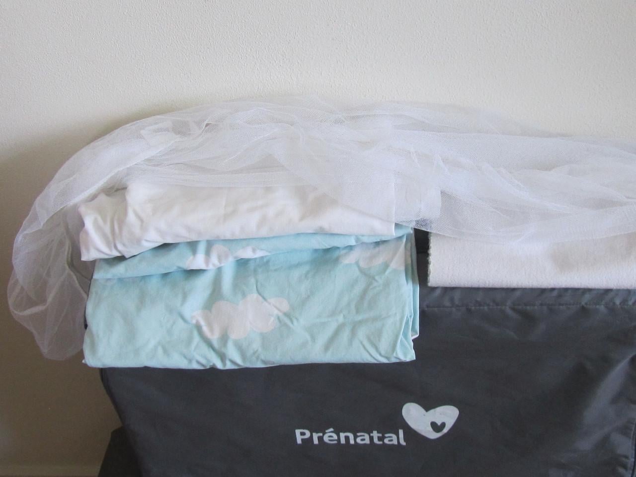 Prenatal campingbedje compleet met klamboe