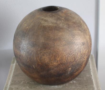 Houten theelicht bol nr 2