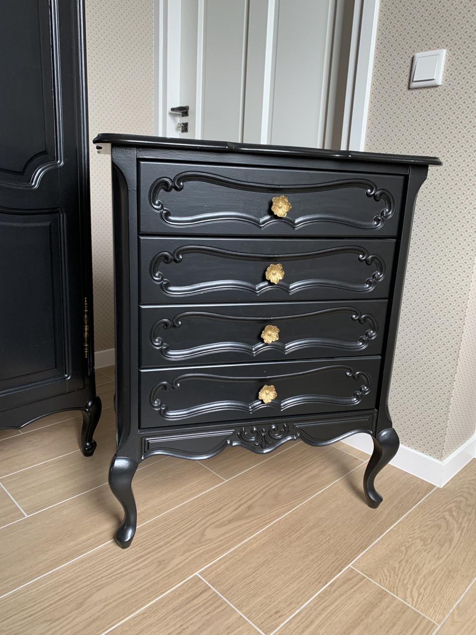 ✨Prachtige Antiek Houten Kledingkast met Ladekast✨