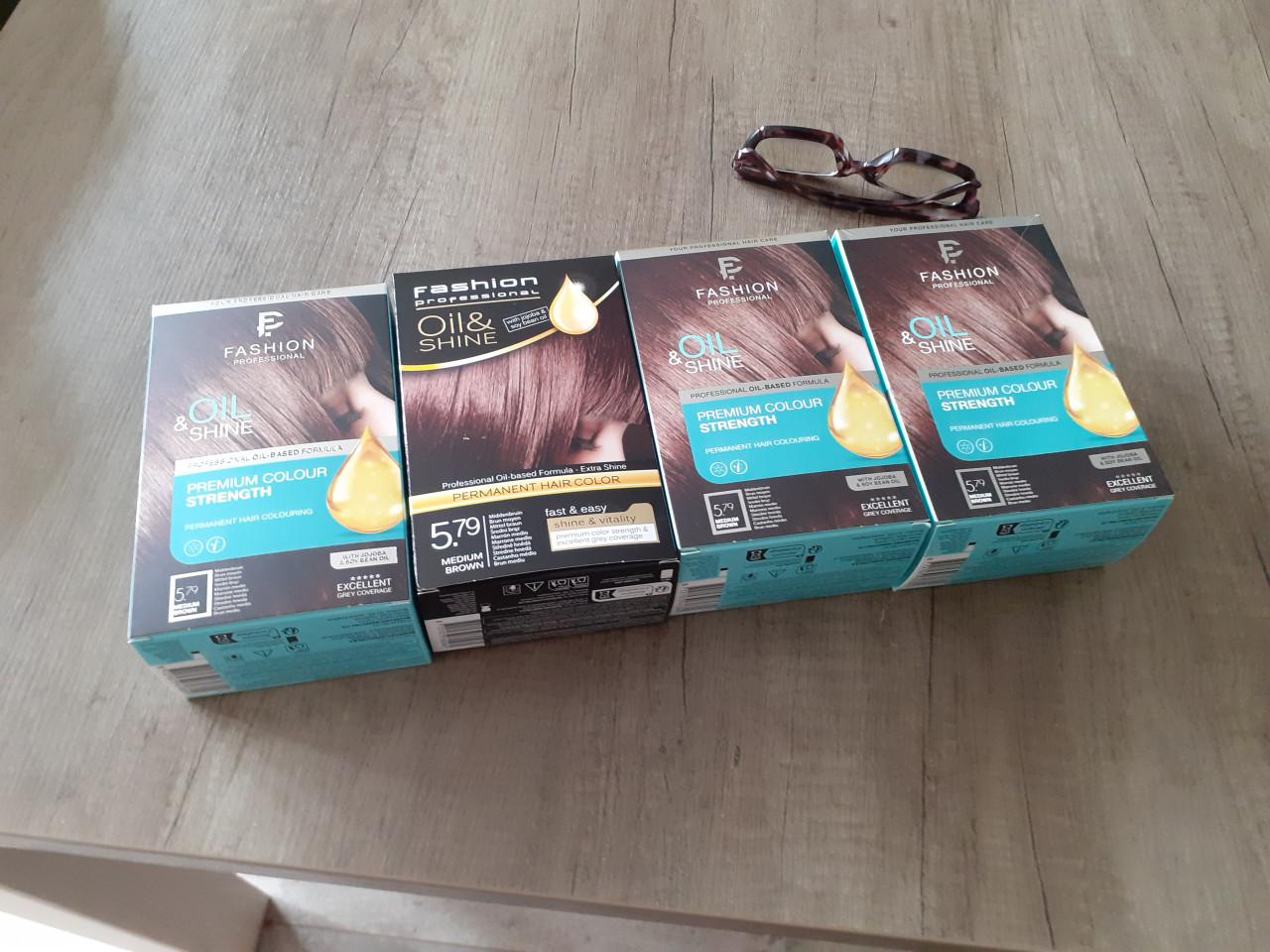 4x Fashion Haar kleuring - MEDIUM BROWN  Nieuw in de doos.