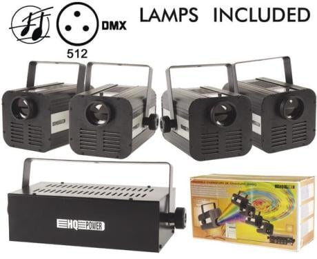 4 X DMX kleuren lamp met controller