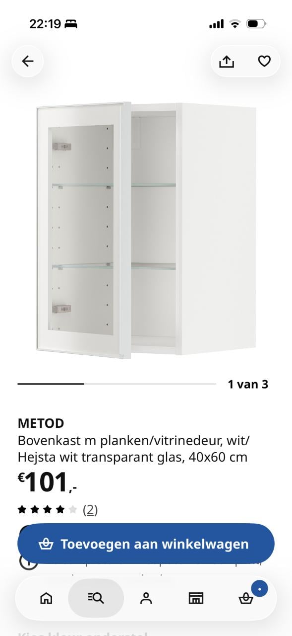 Twee metod keukenkastjes