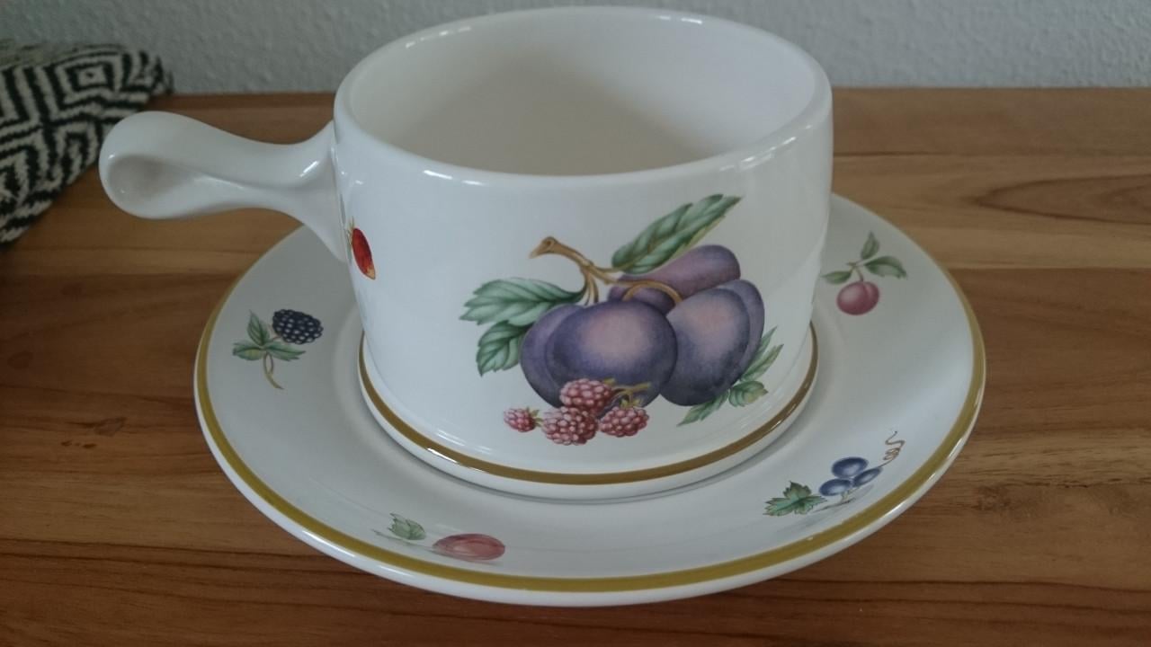 Wedgwood Fruit Sprays soepkop en schotel