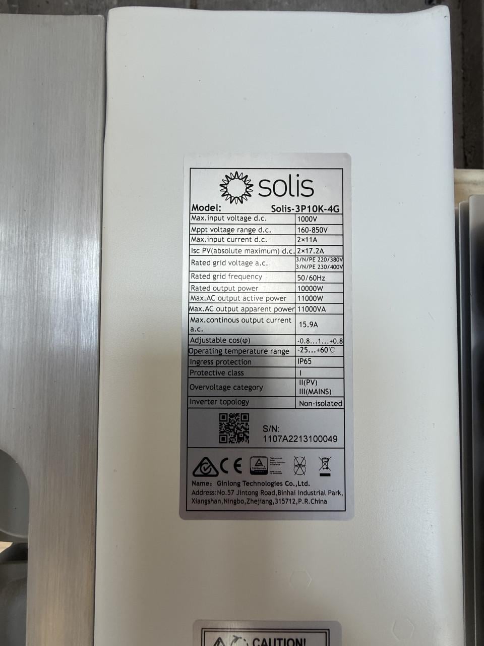 Solis 3P10K-4G, Solis 3P8K-4G (Omvormer Zonnepanelen)