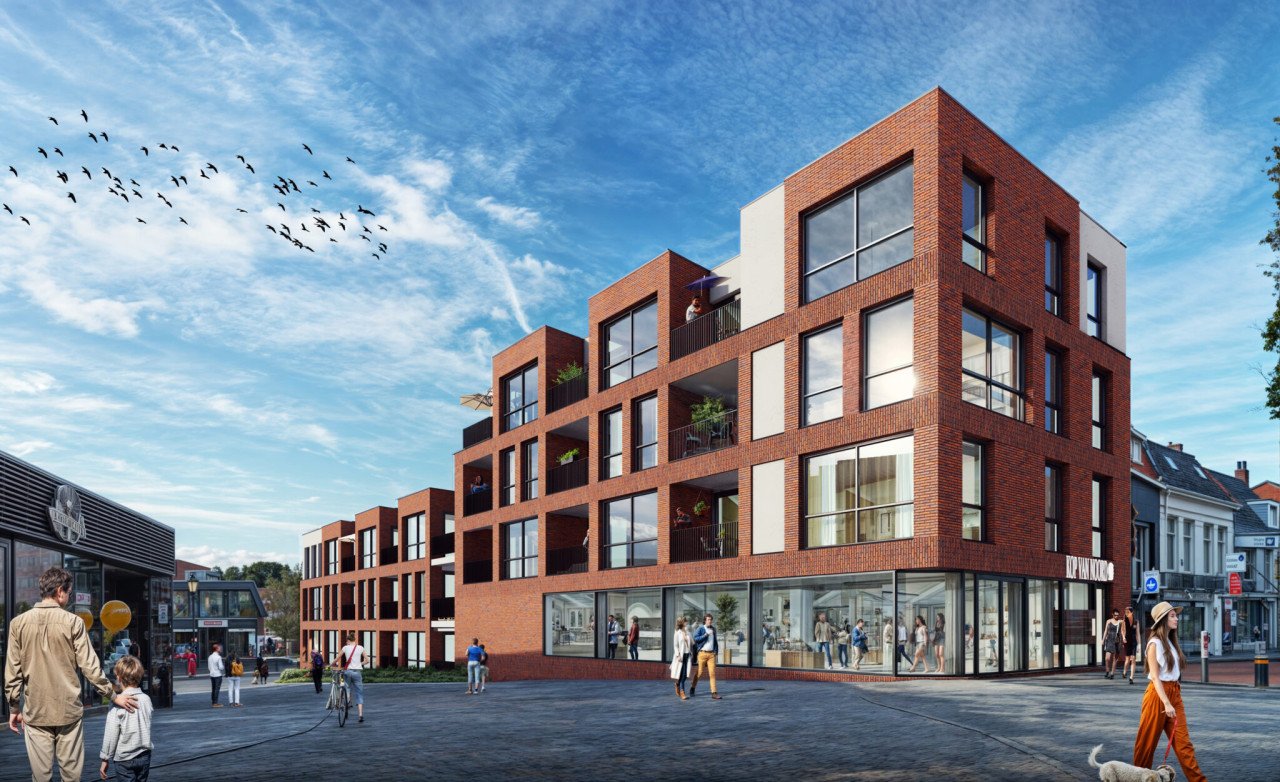 Nieuwbouwappartement, 2slaapkamers, balkon, parkeerplaats-Centrum Terneuzen