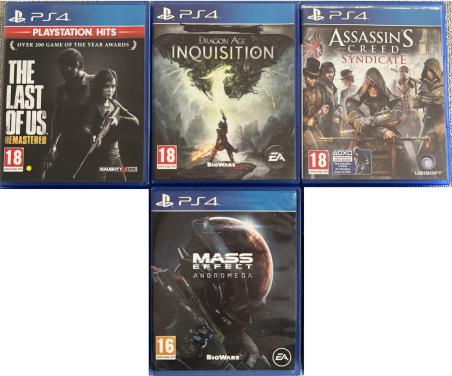 PS4 | 5 Games Bundel – €7,50 per stuk of €25 voor alles