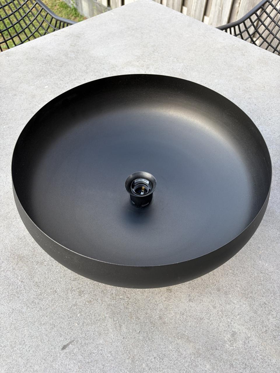 Plafondlamp Ø 40 cm mat zwart