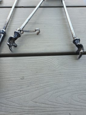 Prachtig chroom openhaard stel 5 delig met schip verzieringen...