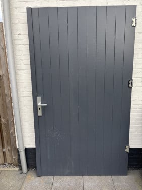 Te koop houten schuur deuren antraciet