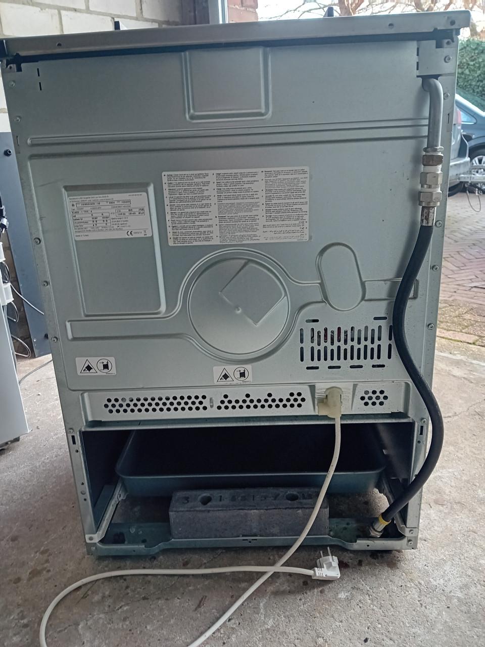 Gasfornuis met elektrische oven