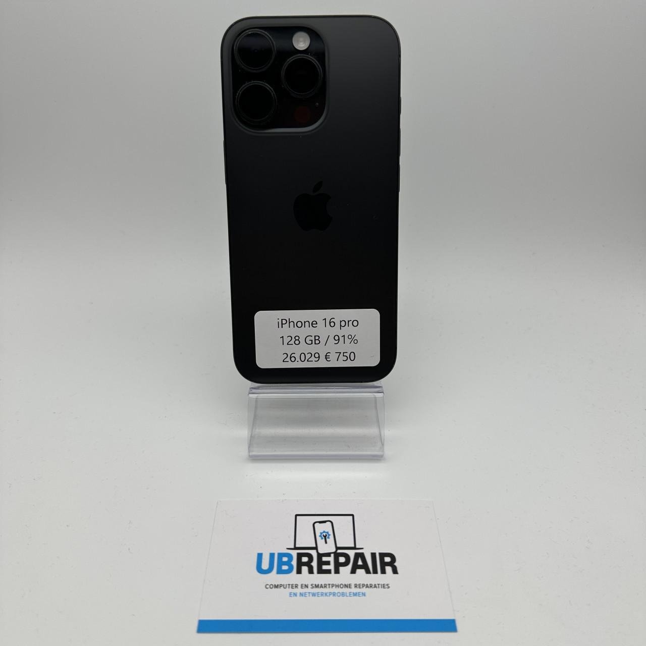 Apple iPhone 16 pro 128 GB black