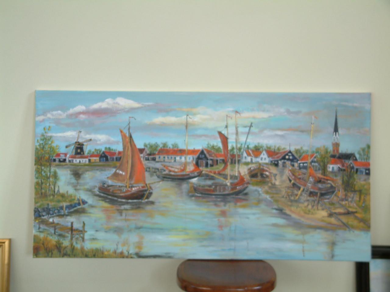 Arnemuiden  haven 120 x 80 doek