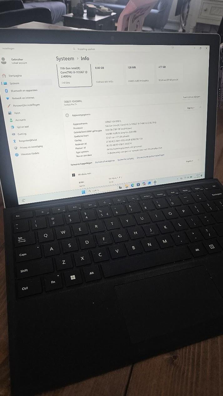 Microsoft Surface Pro 7+ | Intel i5 | 8GB RAM | 512GB SSD | Slechts 42 laad
