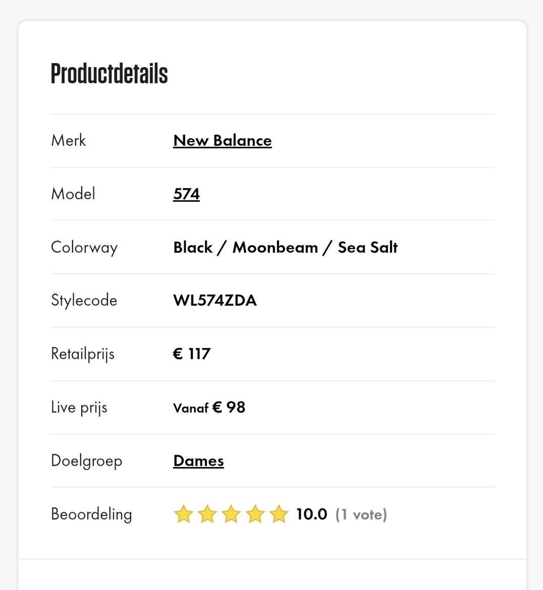 Sneakers van new balance maat 43