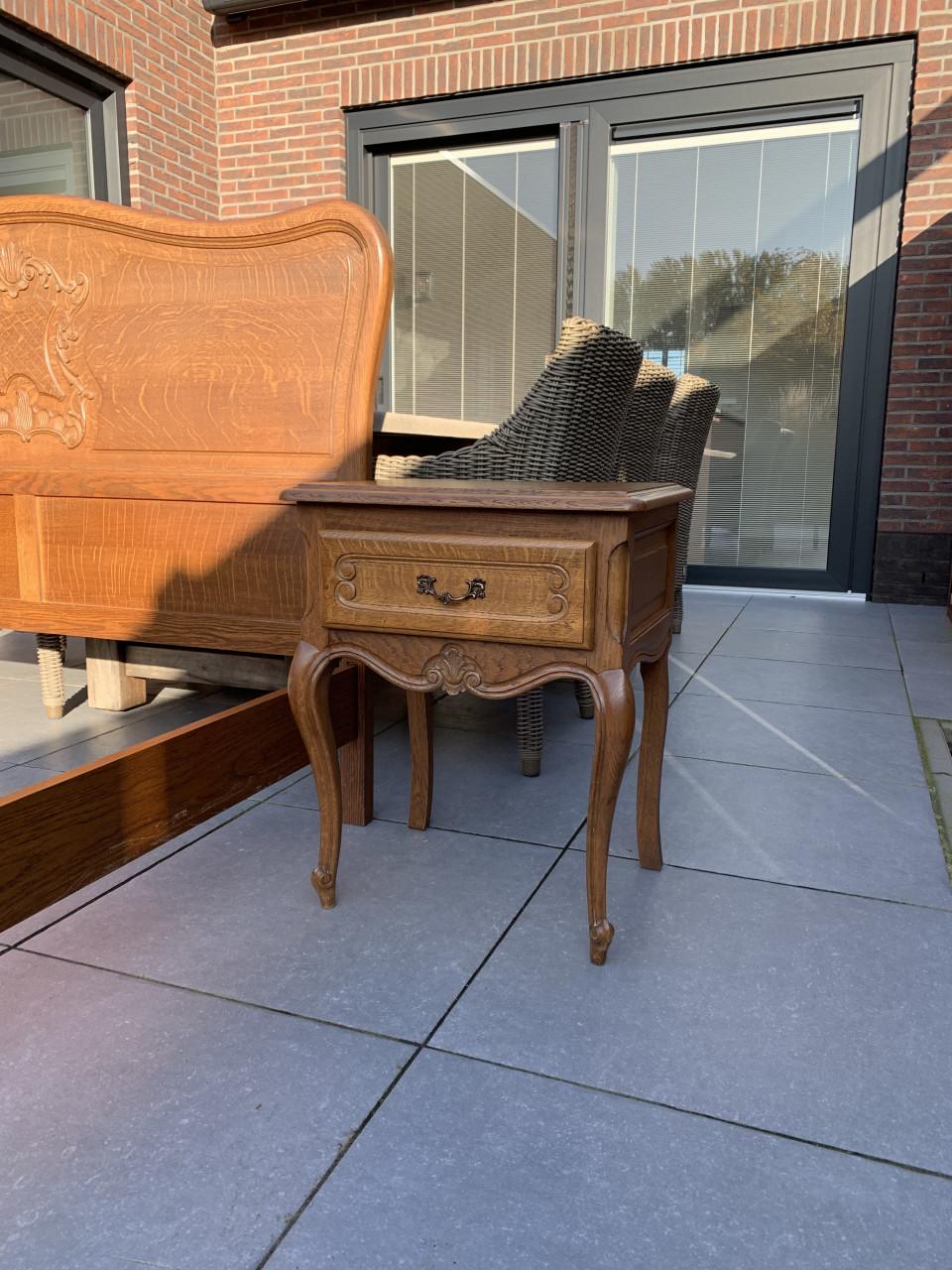 ✨Schitterend Sfeervol Antiek Brocante Tweepersoonsbed met Nachtkastjes ✨
