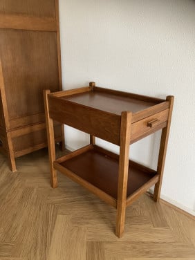 Bijzettafel met 2x lade 60x40