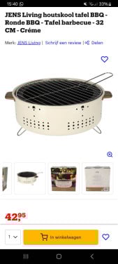 Nieuwe tafelBBQ