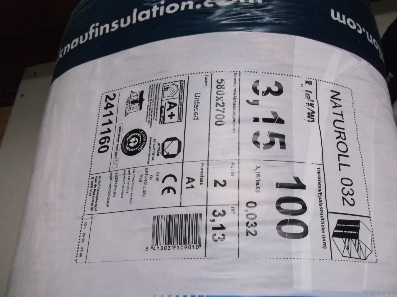 7 rollen knauf isolatie rollen